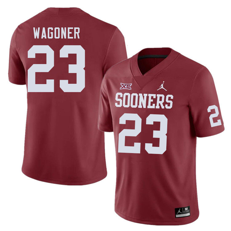 Oklahoma Sooners #23 Jasiah Wagoner College Football Jerseys Stitched-Crimson
